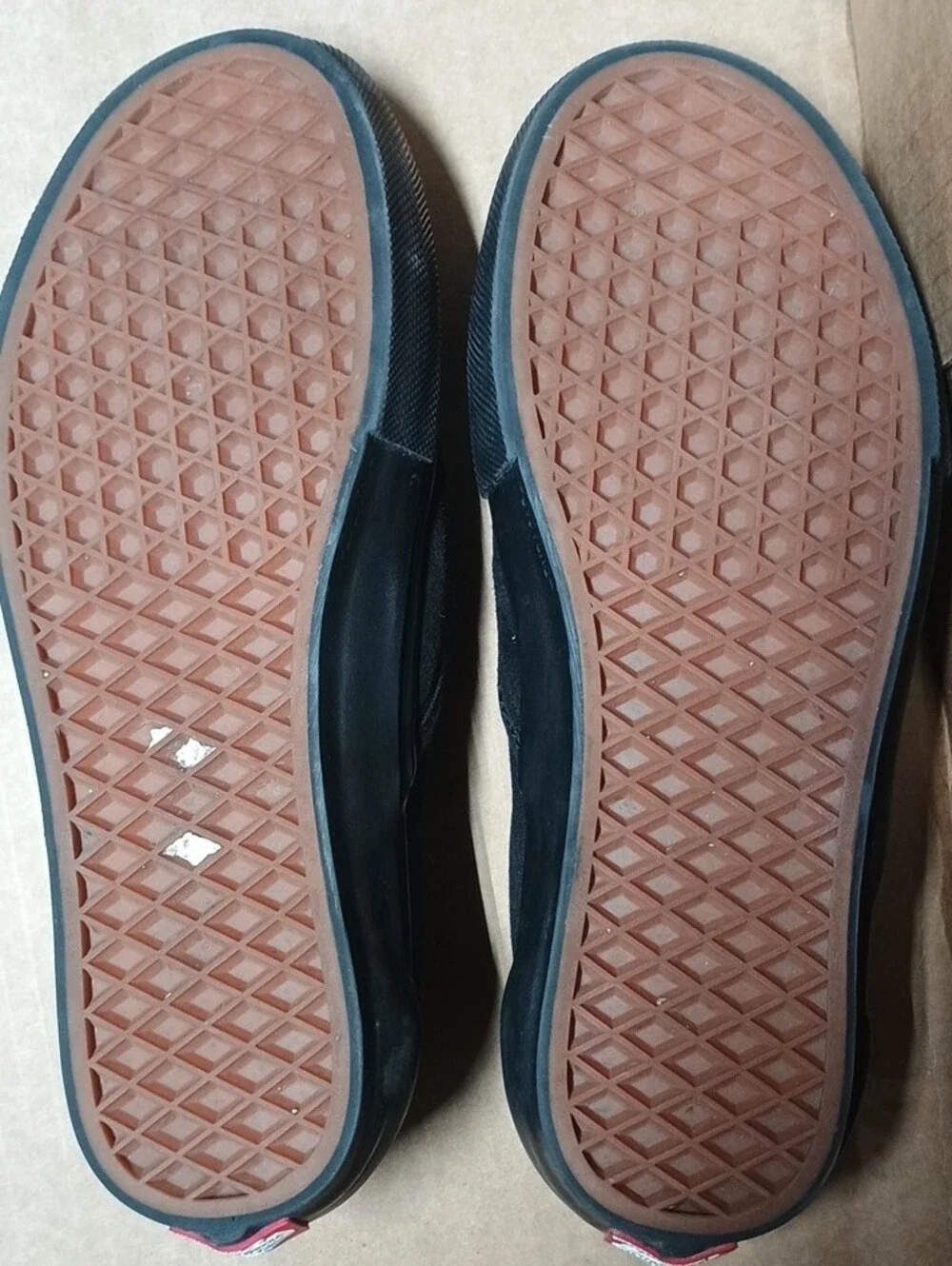 Vans Black Suede Slip-On Loafers - Size M7.5/W8.5